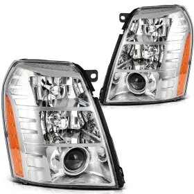 13094447 1autopowerstore Hid Bulb Headlight Assembly With Projecctor For 2009-2014 Cadillac Escalade Esv Ext
