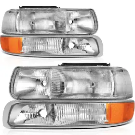 Ze161362g01 1stchoice-autoparts Headlights For 1999-02 Chevy Silverado 00-06 Suburban Tahoe 1500 2500 3500 Ze161362g01 1stchoice-autoparts Headlights For 1999-02 Chevy Silverado 00-06 Suburban Tahoe 1500 2500 3500