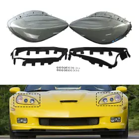 3 Months 550731359392 2x Headlight Lens Replacement Head Light Cover Fit Chevrolet Corvette C6 05-13
