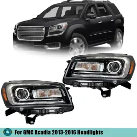A-parts-a Apt544786 Headlight Assembly For Gmc Acadia 2013-2016 Right Left Side Halogen With Led Tube