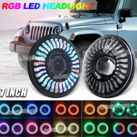 Aaiwa 930124793888 7inch Led Demon Halo Headlights Rgb Combo Chasing For Jeep Wrangler Jl Jk Jlu Aaiwa 930124793888 7inch Led Demon Halo Headlights Rgb Combo Chasing For Jeep Wrangler Jl Jk Jlu