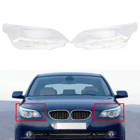 Abcfiveus 740000583492 For Bwm Headlight Lens Cover Lampshade E60 E61 525i 530i 540i 550i 2003-2010 Usa