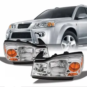 Gm2519143 Aftermarket Products Fits 2006-2007 Saturn Vue Headlights Pair Left And Right Direct Replacement Gm2519143 Aftermarket Products Fits 2006-2007 Saturn Vue Headlights Pair Left And Right Direct Replacement