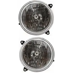 Ch2503146 Aftermarket Replacement Parts 10820611 Headlights Ch2502146 2 Pieces Set For 2004 Jeep Liberty