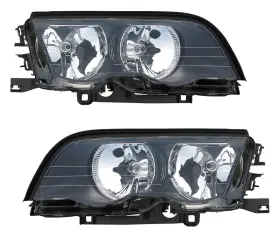 Bm145-b101l Alligator Auto Lights Bm145-b101r For Bmw 3 Series E46 1999-2001 Headlight Assembly Set With Bulbs Left And Right Side