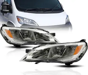 H2523 Alligator Auto Lights H2524 For Ram 2023-2025 Promaster Headlight Pair Set With Bulbs - Left And Right Side