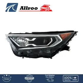 To2502292 Allroo Headlight For Toyota Rav4 Hybrid Xse 2019-2022 Driver Side Single Led Clear Lens To2502292 Allroo Headlight For Toyota Rav4 Hybrid Xse 2019-2022 Driver Side Single Led Clear Lens