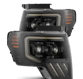 880483 Alpharex For 09-14 Ford F-150 Pro-series Projector Headlights Black With Activation