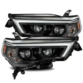 880720 Alpharex For 2014-2022 Toyota 4runner Luxx Led Projector Headlights Jet Black Housing