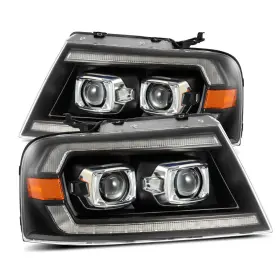 Ahl-ff04-pl-sa-b Alpharex For 2004-2008 Ford F150 Led Projector Headlight - Black Ahl-ff04-pl-sa-b Alpharex For 2004-2008 Ford F150 Led Projector Headlight - Black