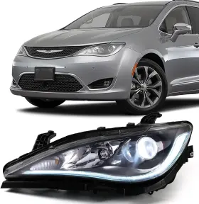 68228947ai Am Left Driver Side Lh Halogen Headlight With Led For 2017-2020 Chrysler Pacifica 68228947ai Am Left Driver Side Lh Halogen Headlight With Led For 2017-2020 Chrysler Pacifica