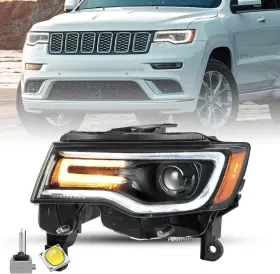 68266661ai Am Hid Xenon Headlight Left Driver Side With Bulbs For 2017-2021 Jeep Grand Cherokee