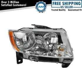 Am-1155773347 Am Autoparts Right Headlight Assembly Halogen For 20112013 Jeep Grand Cherokee Ch2503 G2u