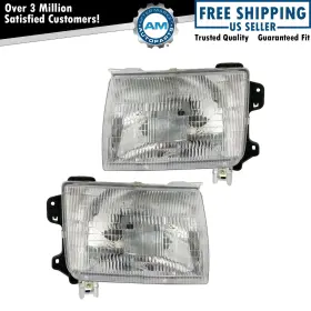 Am-28655170 Am Autoparts Headlights Headlamps Pair Set Left And Right For Nissan Frontier Pickup Truck