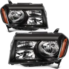 Am12919601m Am-motors2020 Headlights Assembly Left Right For 2012-2015 Honda Pilot Suv 3.5l Black Housing Am12919601m Am-motors2020 Headlights Assembly Left Right For 2012-2015 Honda Pilot Suv 3.5l Black Housing