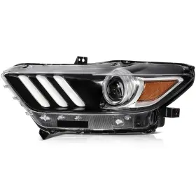 A12827401m2020 Amortors Headlight For Ford Mustang 2017-2015 Black Clear Lens Front Left Side A12827401m2020 Amortors Headlight For Ford Mustang 2017-2015 Black Clear Lens Front Left Side