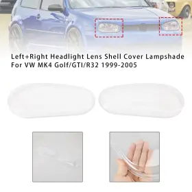 1j0941018g Amotopart 1j0941017g Left Right Headlight Lens Shell Cover Lampshade Fit Vw Mk4 Golf/gti/r32 99-2005