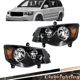 Cb4412328 Antoc Tool For 2011-18 Dodge Grand Caravan 08-16 Town&country Right Left Headlights Halogen