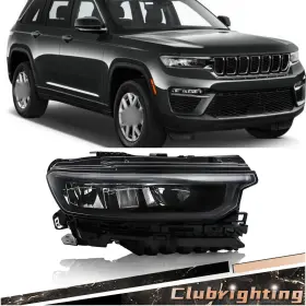 Cb5481341 Antoc Tool For Jeep Grand Cherokee 2021-24 Right Headlight Black No Leveling/animation/drl Cb5481341 Antoc Tool For Jeep Grand Cherokee 2021-24 Right Headlight Black No Leveling/animation/drl