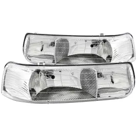 111011 Anzo Crystal Headlights For 99-02 Chevrolet Silverado 1500 Chrome/clear