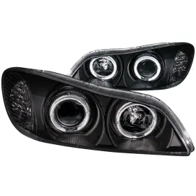 121077 Anzo Projector Headlights With Halo For 2000-04 Infiniti I30 Black/clear