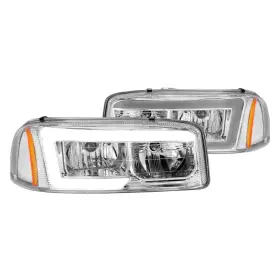 111523 Anzo 846959054196 99-17 Gmc Sierra/denali Headlights Chrome Amber W/c Light Bars 111523 Anzo 846959054196 99-17 Gmc Sierra/denali Headlights Chrome Amber W/c Light Bars