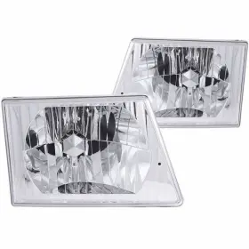 Tlx-anz111026-cl360a70 Anzo For Ford E-350 Econoline 1992-1998 Crystal Headlights Chrome