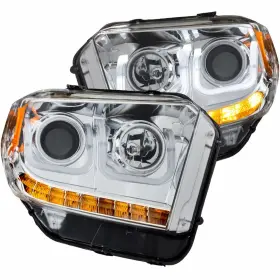 Tlx-anz111319-cl360a70 Anzo For Toyota Tundra 2014 15 16 17 18 2019 Projector Headlights With U-bar Chrome