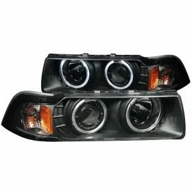 Tlx-anz121011-cl360a71 Anzo For Bmw 325i 1996 1997 1998 Projector Headlight With Halo Black Ccfl G2