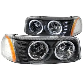 111207 Anzo Usa Crystal Headlight Set With Halo