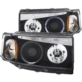 121347 Anzo Usa Projector Headlight Set With Halo Fits 04-06 Xb