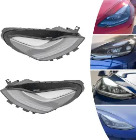 Aoliu 759224630394 Matrix Front Left And Right Side Headlights For 2021-2023 Tesla Model 3 / Y New