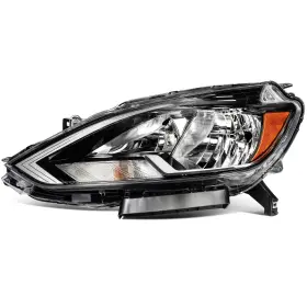 App190170a01 App-autoparts Left Side Headlight Assembly For 2016 2017 2018 2019 Nissan Sentra Black Housing