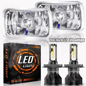 Aqj-v6plus-h49003 Aqj For Chevy Express Cargo Van 1500 2500 3500 Pair 7x6 5x7 Inch Led Headlight Hi/lo Aqj-v6plus-h49003 Aqj For Chevy Express Cargo Van 1500 2500 3500 Pair 7x6 5x7 Inch Led Headlight Hi/lo
