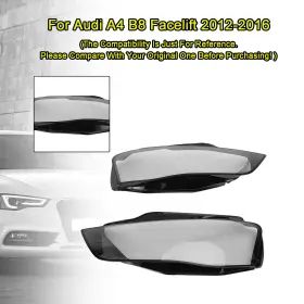 8k0941005 Areyourshop Left Right Headlight Lens Plastic Cover Shell For Audi A4 B8 Facelift 12-16