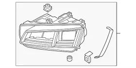 8s0-941-774-h Audi Genuine Composite Headlamp