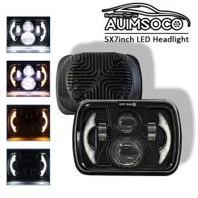 Auimsocor1893 Auimsoco Pair 5x7 Inch 7x6 Led Headlights Hi/lo Beam Drl For Nissan Hardbody D21 Pickup
