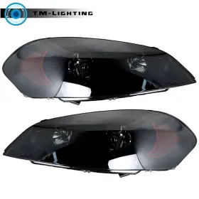 Tml2027016mt Auto-lightingo For Chevy Impala 2006-2011 Right&left Side Black Smoke Housing Headlight Halogen