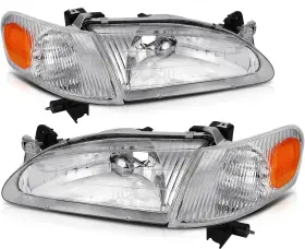 Adp16010301101s Autodayplus For Toyota Corolla 1998-2000 Headlights Assembly Pair Clear Lens Headlamps
