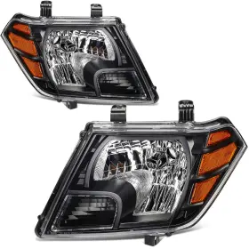 Auto153066010111ps Autodayplus Fits Nissan For Frontier Truck 2009-2021 Black Housing Headlights Assembly Pair