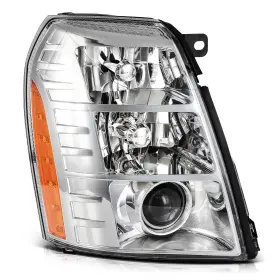 Aut12825101s Autodealsparts For Cadillac Escalade 2009-2014 Chrome Housing Right Side Rh Headlight Assembly