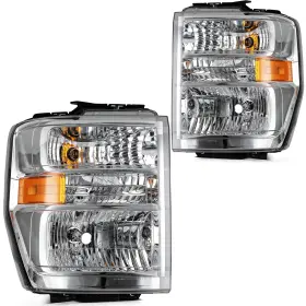 Aut84264201s Autodealsparts For 2008-2021 Ford E150-e450 F650 F750 Chrome Left Right Headlights Assembly Aut84264201s Autodealsparts For 2008-2021 Ford E150-e450 F650 F750 Chrome Left Right Headlights Assembly