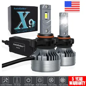 X9-5202 Autofather Pair 2-side 5202 Led Headlight Bulbs 6500k White Super Bright Fog Light Bulb Kit X9-5202 Autofather Pair 2-side 5202 Led Headlight Bulbs 6500k White Super Bright Fog Light Bulb Kit