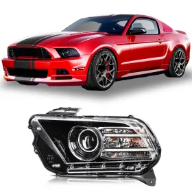 At128272s01 Autolight-store Left Driver Side For 2013-2014 Ford Mustang Headlights With Led Drl Hid/xenon