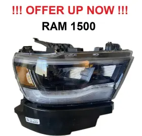 Foohtc702208 Automotive Lighting 2019-2024 Dodge Ram 1500 Right Passenger Headlight Reflector Led Black Bezel Oem