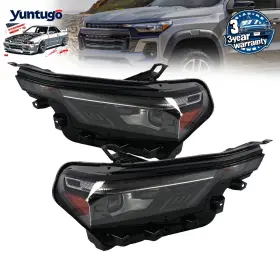 Gm2502560 Autopart361 Headlights Headlamps Left Right For 2023-2025 Chevy Colorado Led Projector