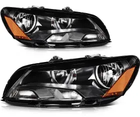 Un12830101n Autoparts Union Headlights Assembly For Vw Passat 2012-2015 Black Housing Driver Passenger Side