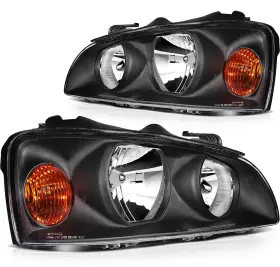 Un16011101n Autoparts Union Replacement Front Headlights Assembly Lamps Pair For 2004 - 2006 Hyundai Elantra