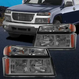 Un16590702n Autoparts Union Pair Headlights Assembly Fits 2004-2012 Chevy Colorado Left Right Un16590702n Autoparts Union Pair Headlights Assembly Fits 2004-2012 Chevy Colorado Left Right