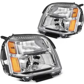 Un12820201n Autopartsu Headlights Assembly For 2010 2011 12 - 2015 Gmc Terrain Chrome Left Right Side